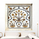 Marble inlay work, cenotaphs of Shivpuri. Madhya Pradesh. Wall Mural