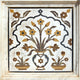 Marble inlay work, cenotaphs of Shivpuri. Madhya Pradesh. Wall Mural