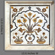 Marble inlay work, cenotaphs of Shivpuri. Madhya Pradesh. Wall Mural