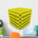 one cubic meter of tennis balls 3D Wall Decal