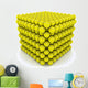 one cubic meter of tennis balls 3D Wall Decal