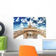 Beautiful view of Eiffel Tower in Paris with sunset colors Wall Mural