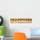 golden teamwork with reflection Wall Decal