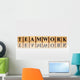 golden teamwork with reflection Wall Decal