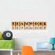 golden teamwork with reflection Wall Decal