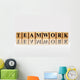 golden teamwork with reflection Wall Decal