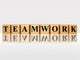 golden teamwork with reflection Wall Decal