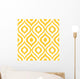 Seamless Retro-Modern Ikat Pattern Wall Decal
