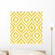 Seamless Retro-Modern Ikat Pattern Wall Decal