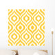 Seamless Retro-Modern Ikat Pattern Wall Decal