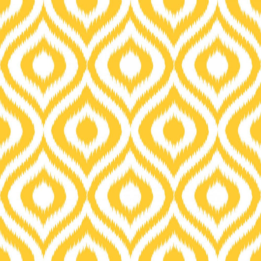 Seamless Retro-Modern Ikat Pattern Wall Decal