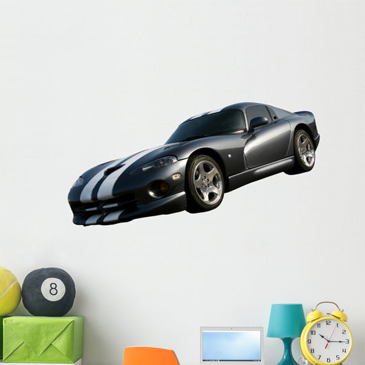Dark Grey American Muscle Car Wall Decal