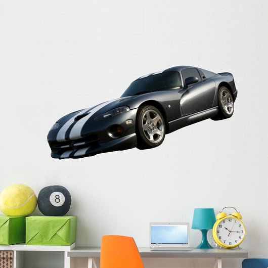 Dark Grey American Muscle Car Wall Decal