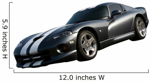 Dark Grey American Muscle Car Wall Decal