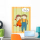 Monkeys Couple Love Wall Mural