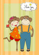 Monkeys Couple Love Wall Mural