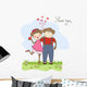 Monkeys Couple Love Wall Mural