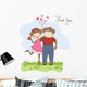 Monkeys Couple Love Wall Mural