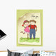 Monkeys Couple Love Wall Mural