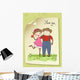 Monkeys Couple Love Wall Mural