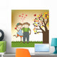 Monkeys Couple Love Wall Mural
