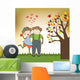 Monkeys Couple Love Wall Mural