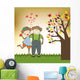 Monkeys Couple Love Wall Mural