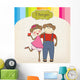 Monkeys Couple Love Wall Mural