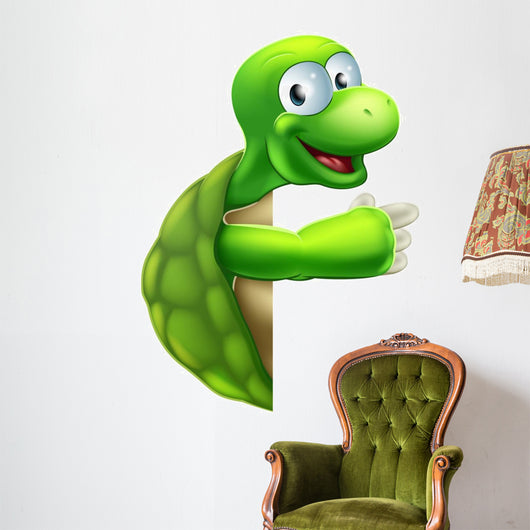 Tortoise or Turtle Pointing Wall Decal
