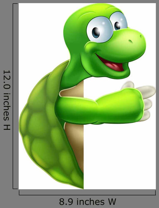 Tortoise or Turtle Pointing Wall Decal