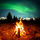 Camp Fire Watching Northern