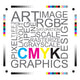 CMYK Letters Design Art Image Wall Decal