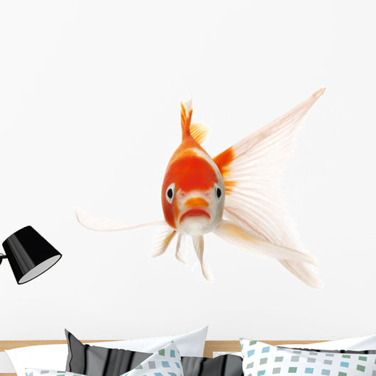 Red and White Koi Fish Wall Decal