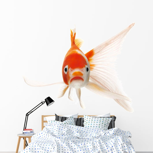 Red and White Koi Fish Wall Decal