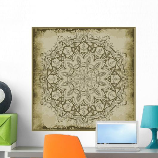 Floral Mandala Vintage Wall Mural