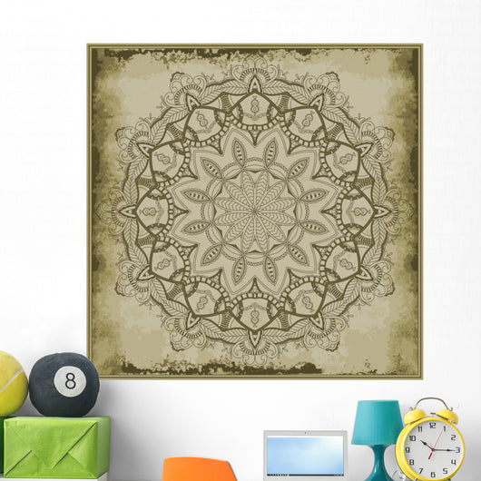 Floral Mandala Vintage Wall Mural