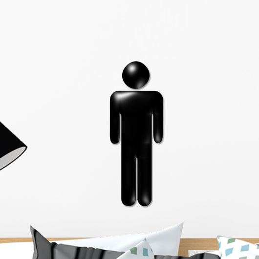 man one symbol Wall Decal