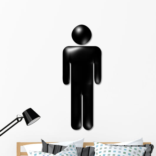 man one symbol Wall Decal