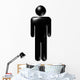 man one symbol Wall Decal