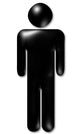 man one symbol Wall Decal