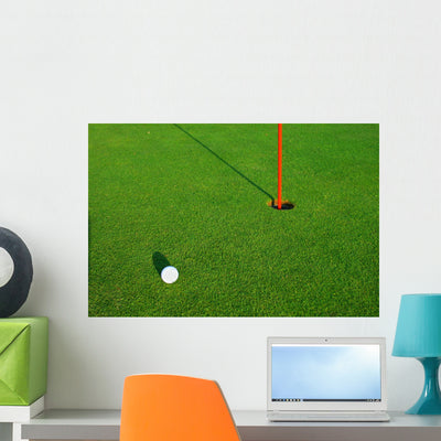 Golf Wall Mural shown on a wall
