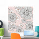 Pink Vintage Floral Wall Mural