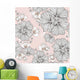 Pink Vintage Floral Wall Mural