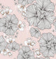 Pink Vintage Floral Wall Mural