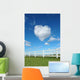 Fence and Heart Wall Decal