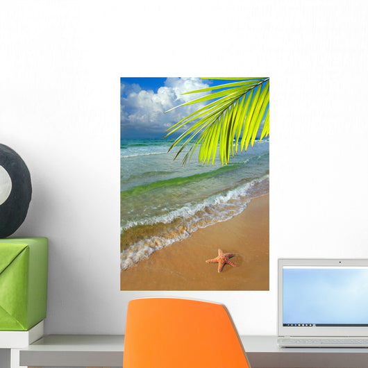 Paradise With Palm Tree Wall Mural