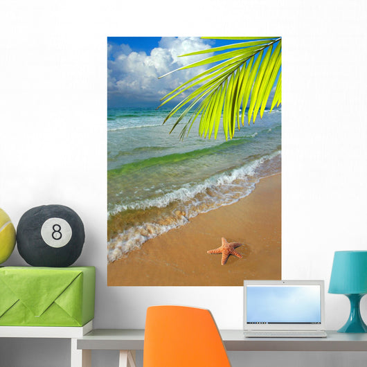 Paradise With Palm Tree Wall Mural