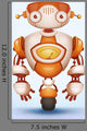 Cute Robot Wall Mural