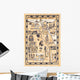Tourist Map Egypt Painted