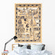 Tourist Map Egypt Painted